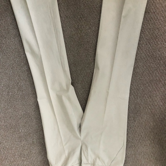 J Crew Eggshell tailored pants lined w/cuff - Picture 4 of 6